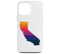 California West Coast Sunset State Map Vacation Souvenir Case for iPhone 13 Pro Max