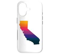 California West Coast Sunset State Map Vacation Souvenir Case for iPhone 17