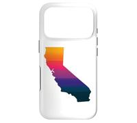 California West Coast Sunset State Map Vacation Souvenir Case for iPhone 17 Pro