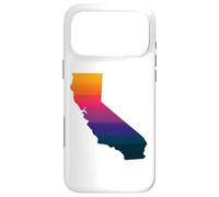 California West Coast Sunset State Map Vacation Souvenir Case for iPhone 17 Pro Max