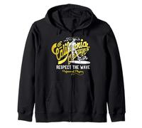 California Westfield Respect The Wave Surf 1987 Zip Hoodie