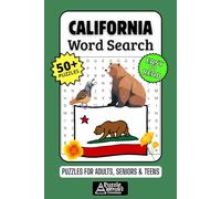 California Word Search Puzzle Book: 50+ Fun & Easy-to-Read Puzzles Exploring The Golden State, Beaches & Landmarks, Gift for Californians & Visitors, Adults, Seniors & Teens