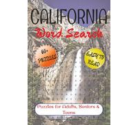 California Word Search Puzzle Book: Word Searches with Easy to Read Print about California, Californian Nature, Cities, Culture, and More | 6x9 ... … Gift for Vacations, Holiday & Free Times