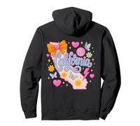 California Y2K Coquette Aesthetic Cute Bow Butterfly Design Pullover Hoodie