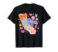 California Y2K Coquette Aesthetic Cute Bow Butterfly Design T-Shirt