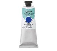 CALIGO Cranfield Caligo Safe Wash Relief Ink, Process Blue, 75ml Tube, Oil-Based, Artist Quality, Non-Toxic Printmaking Ink