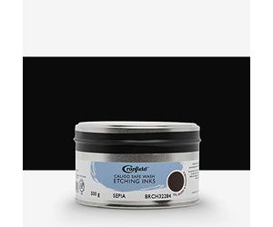 Caligo Safe Wash Etching Ink : 500g Tin Sepia