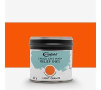 Caligo Safe Wash Relief Ink 250g Tin Light Orange