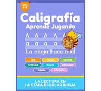 CALIGRAFÍA - Aprende Jugando (6-8 años): Libro para aprender a escribir letras, palabras y oraciones en español; con juegos y actividades que ... (Libros de Aprendizaje para niños en español)