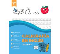 Caligrafía en Inglés para Niños: Cuaderno de Escritura Cursiva y Vocabulario: Aprende a Escribir en Inglés (Edición Bilingüe)