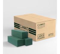 Caliko 20 Pcs Floral Foam Wet Brick Ideal for Artificial & Fresh Flowers, Perfect Sponge Blocks for Weddings and Funeral Arrangements - Best for Both Indoor and Outdoor Floral Displays. (Pack of 20)