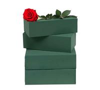 Caliko - 4x Large Wet Brick Floral Foam 23x11x7cm | Fresh Flower Arranging Blocks for Wedding Aisle, Birthdays and Home Decoration