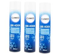 Caliko De icer Spray For Car 600ml | Pack of 3 Deicer Car Windscreen Spray Fast Acting Melts Ice and Frost Quickly For Windows/Mirrors | Operates at -20°c and Prevents Re-Freezing.