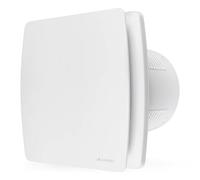 calimaero® BREEZE Bathroom Extractor Fan 100mm with Over-run And Backdraft Shutter, 4 inch Bathroom Fan with Humidity Sensor, Energy Efficient, Quiet, Plastic 12 W, 95m³/h, 32db, Ipx4