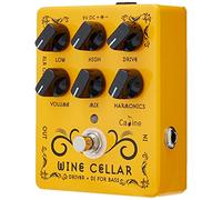 Caline CP-60 Wine Cellar - Bass Drive & DI Effects Pedal, CP60,Yellow