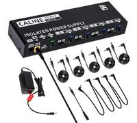 Caline True Isolated Pedal Power Supply CP-212,Switchable 9V/12V/15V/18V Guitar Pedal Power Supply, Mini 500ma PedalBoard Power With Type-C Outlet and 4 Way Daisy Chain