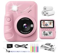 CalineGam Kids Camera Instant Print, 3.0" Screen, 1080P HD Video Recording | 48MP Photo Camera with 32GB Card & 3 Print Paper, 3 Puzzle Games, Gift for Boys & Girls Ages 3-12