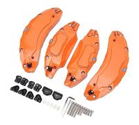 Caliper Covers, Brake Caliper Protective Cover, High Hardness Color, 4 Pieces for Model 3 for 18 and 19 Inch Wheel Hub (Orange)