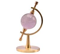 Calipér Display Stand | Brass Sphere Holder Calipér | Rock Display Stand with Padded Clip Crystal Holder | Adjustable Globe Base for Specimens Gemstones Fossils Collectibles Art Craft Bookshelf Table