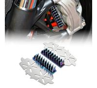 Caliper Heatsink Compatible with Brembo M50 M4 M40 GP4 GP4RS/RX,Blue Plated | CNC Aluminum, Anodized Finish, Direct Bolt-On, Fits Brembo M50 M4 M40 GP4 GP4RS/RX Calipers, 4 Colors