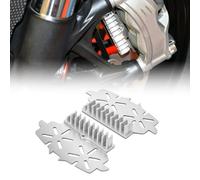 Caliper Heatsink Compatible with Brembo M50 M4 M40 GP4 GP4RS/RX, Silver | CNC Aluminum, Anodized Finish, Direct Bolt-On, Fits Brembo M50 M4 M40 GP4 GP4RS/RX Calipers, 4 Colors