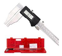 calipers micrometer 20 Inch Digital Long Jaw Heavy Duty Electronic with 4" Jaw Depth ID/OD Measuring Tool 0.0005"/ 0.01mm Metric/Imperial Stainless Steel
