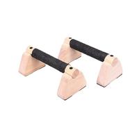 Calisthenics Bar Solid Wood Parallettes Push-Up Bar for Home Gym Floor Workouts Bodyweight Training for Fitness, Gymnastics, Aerobics(20cm 2PCS)
