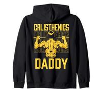 Calisthenics Daddy Fitness Workout Bodyweight Calisthenics Zip Hoodie