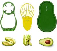 Calitek Avocado Slicer Cutter Masher Prep Tool with Storage-Green & Yellow in Green Calitek Green