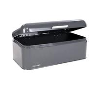 CALITEK Bread Bin Kitchen Counter Vintage Style Coated Carbon Steel Grey - 1 - Carbon Steel - Grey