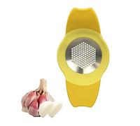 Calitek Garlic Press Garlic Rocker Crusher Mincer Food Grade Stainless Steel Blade with Non Slip Handles Dishwasher Safe