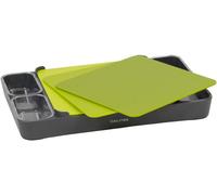 CALITEK Set of 3 Chopping Board Set With Holder for Multipurpose Use Green