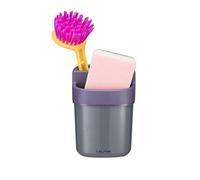 Calitek Sink Caddy 2 Compartment Kitchen Tidy Organiser for Washing up Storage Sponge and Brush Holder