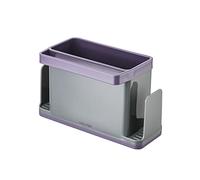 CALITEK Sink Caddy Organiser Kitchen Tidy Washing Up Sponge Brush Storage with Removable Drip Tray (Purple)