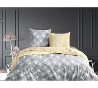 CALITEX 3-Piece Bedding Set 240 x 220 cm Flight, Cotton, Grey, 240_x_220_cm