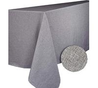 CALITEX 3372360502904 Rectangular Polyester Tablecloth, polyester, gray, 300x150 cm