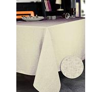 CALITEX 3372360502904 Rectangular Polyester Tablecloth, polyester, off-white, 250x150 cm