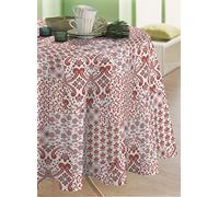 CALITEX My Liberty Round Oilcloth Tablecloth 140 cm Terracotta