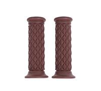 Caliwill Motorcycle Handlebar Grips, Universal 7/8 inch 22mm CNC Aluminium Motorbike Hand Grip, Brown