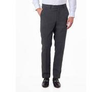 CALIX Wool Blend Herringbone Tailored Suit Trousers XPOSED Dark Grey 34