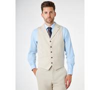 CALIX Wool Blend Herringbone Waistcoat XPOSED Cream 42R
