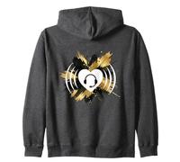 Call Agent Headset Heart Customer Service Zip Hoodie