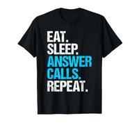 Call Center Agent Eat Sleep Routine T-Shirt