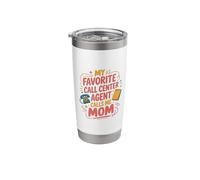 Call Center Agent Mom Design for Tech Support CSR Mother Stainless Steel Insulated Tumbler