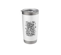 Call Center Agent My Job is Top Secret, Tech Support Agent Stainless Steel Insulated Tumbler
