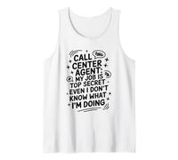 Call Center Agent My Job is Top Secret, Tech Support Agent Tank Top