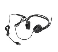 Call Center Binaural Headset, H58 Corded Telephone Headset with Noise Canceling Mic & Mute Switch, 3.5mm Comfort Ultra Lightweight Office Headset for Desk Phone