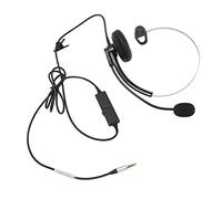 Call Center Headset, Noise Canceling Hearing Protection HD Calling Professional One Ear Wired Headset Accurate Sound Recording for Call Center Business Use (Single 3.5mm Interface)