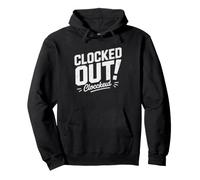 Call Center Worker Counting Minutes End Their Shift Today Pullover Hoodie