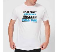 Call Dad T-Shirt - White - 5XL